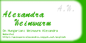 alexandra weinwurm business card